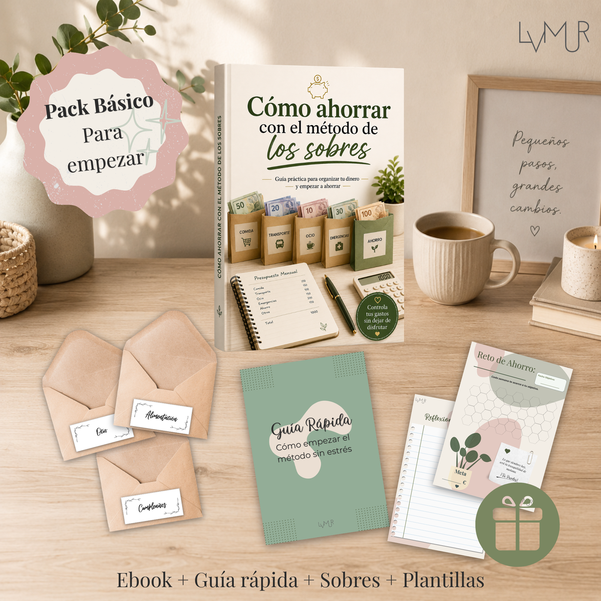 Método de los Sobres para Ahorrar | Pack Básico de Ahorro y Organización Financiera