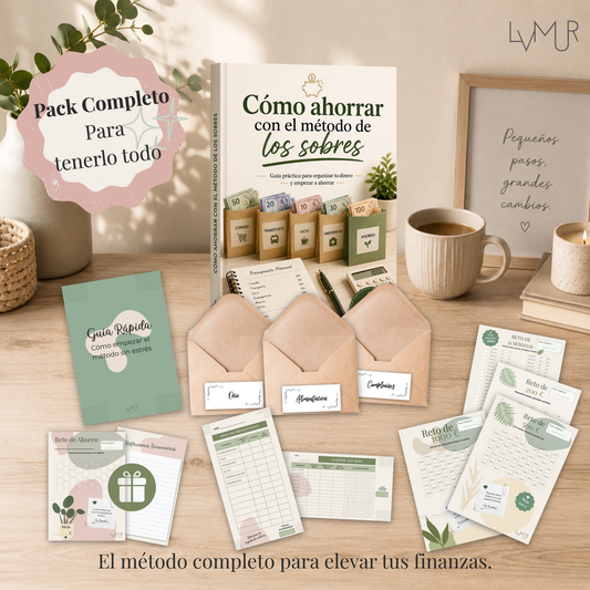 Método de los Sobres para Ahorrar | Pack Completo de Ahorro y Control Financiero