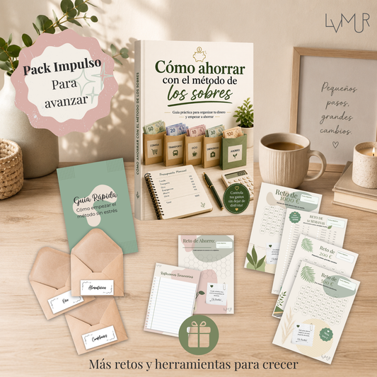 Método de los Sobres para Ahorrar | Pack Impulso con Retos de Ahorro